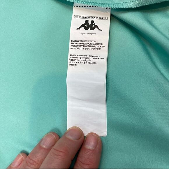 Kappa X Juicy Couture Egira Green Black Athleisure Track Jacket XS NWT - Picture 9 of 9